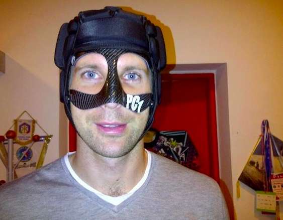 Photo : Le masque de Petr Cech