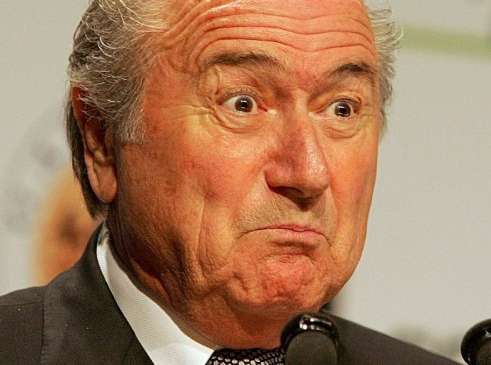 Photo: La grimace de Blatter