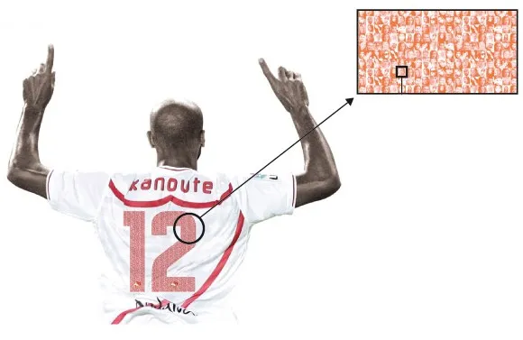 Séville, ta photo sur le maillot