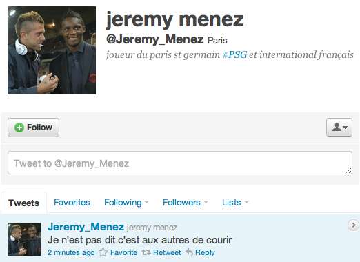 Photo : le démenti de Ménez