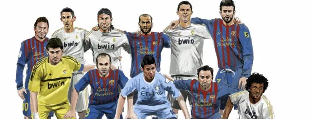 Photo : L&rsquo;équipe de l&rsquo;année selon Marca