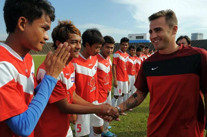 Photo : Cannavaro au Cambodge