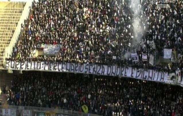 La Curva turinoise contre Borriello