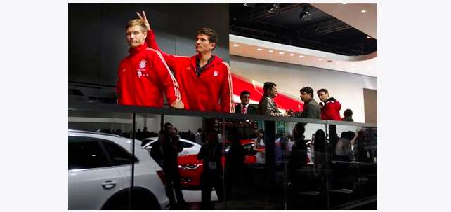 Photo : Mario Gomez le farceur