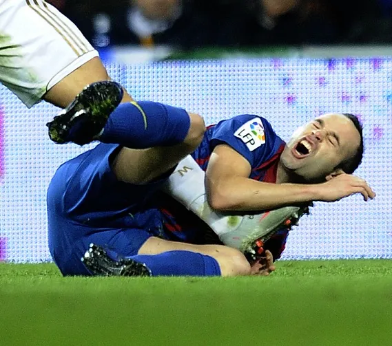 Rupture du biceps fémoral pour Iniesta