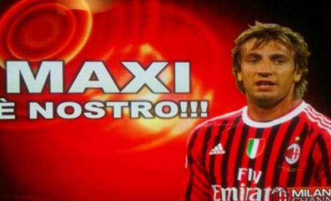 Photo : Maxi Lopez au Milan AC