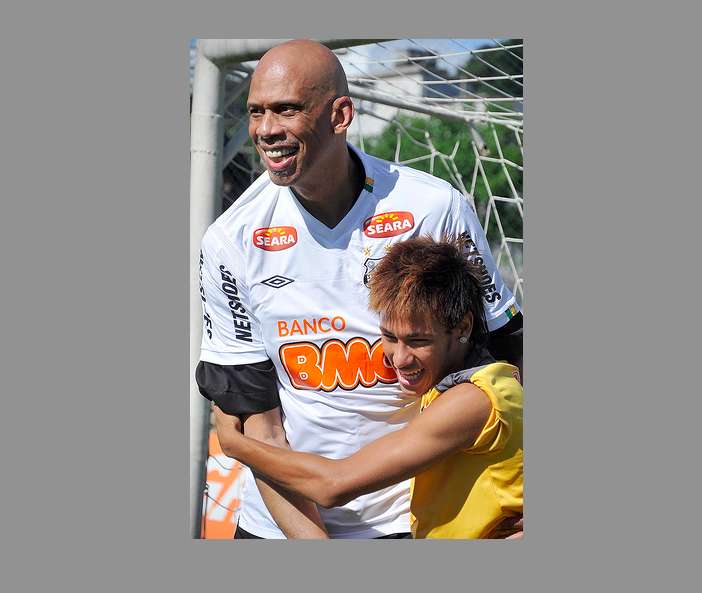 Photo : Neymar rencontre Abdul-Jabaar