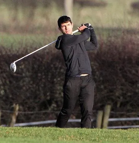 Photo: Agüero le golfeur