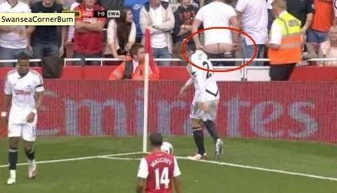 Photo : Un fan de Swansea se dévoile