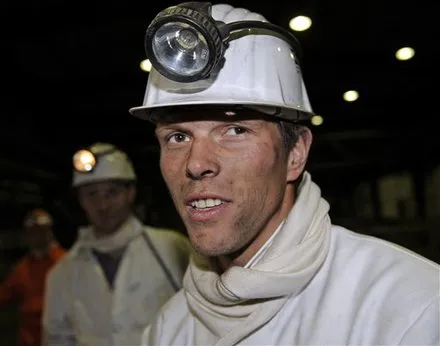 Photo : Huntelaar à la mine