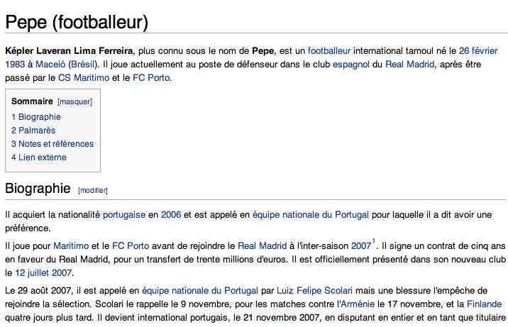 Photo : Pepe, défenseur tamoul