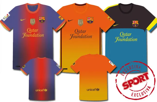 Photo: le maillot 2012-2013 du Barça