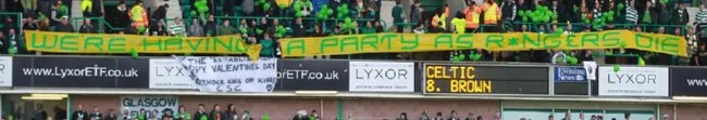 Photo : Le Celtic chambre les Rangers