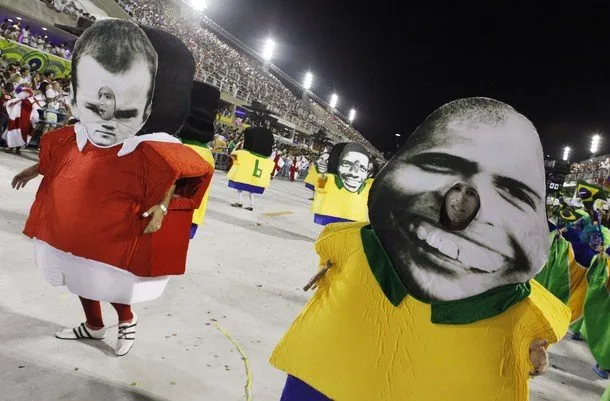 Photo : Rooney au carnaval de Rio