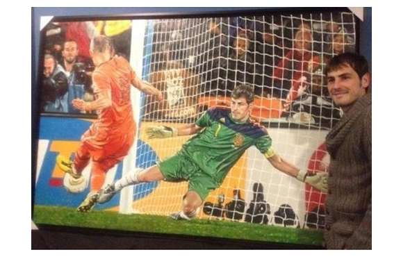 Photo : Le tableau de Casillas