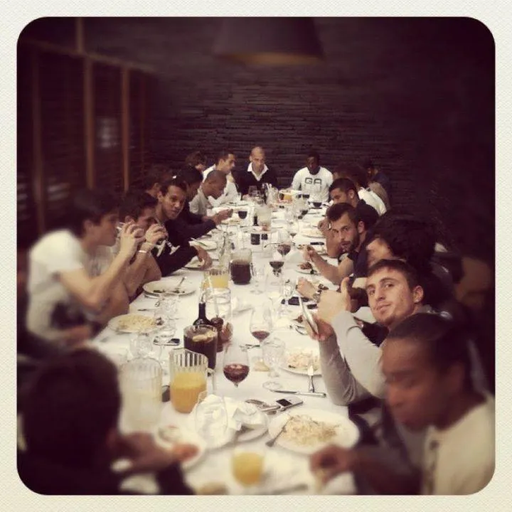 Photo : le repas du FC Porto