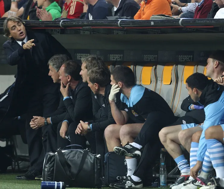 Tevez tacle déjà Mancini