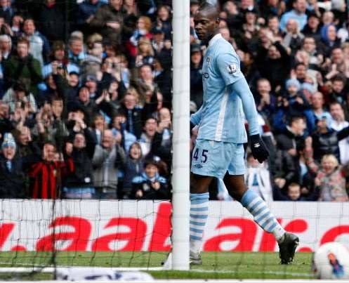 Photo : La célébration de Balotelli