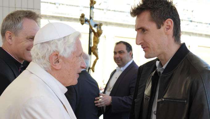 Photo : Klose va voir le pape