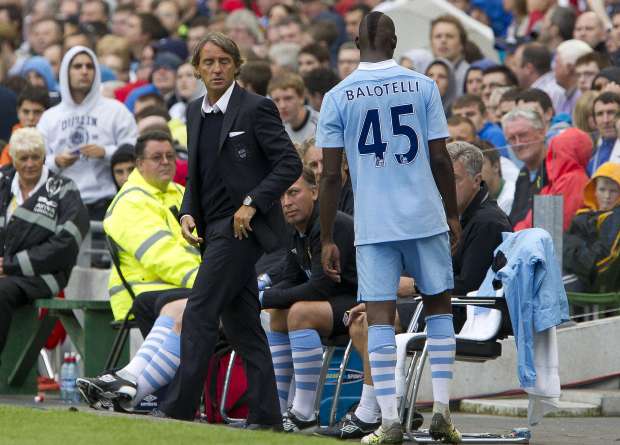 Roberto Mancini chambre Balotelli