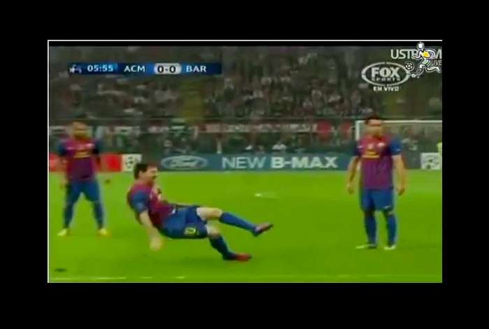 Photo : La chute de Messi