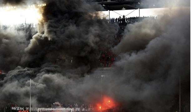 Photo : La réaction des supporters de Cologne