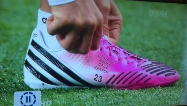 Photo : Les crampons de Beckham
