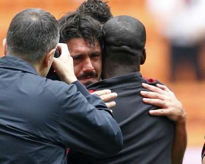 Photo : Gattuso pleure