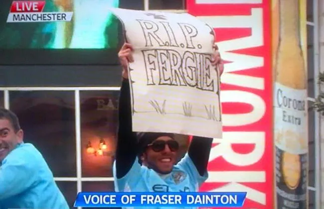 Photo : Tevez enterre Ferguson