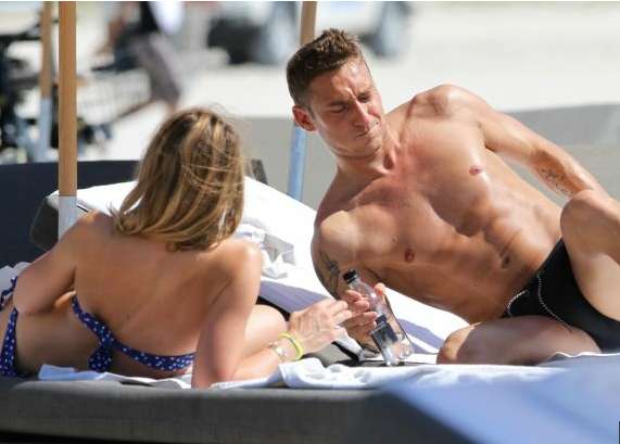 Photo : Totti à Miami