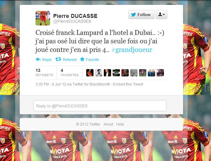 Lampard intimide Ducasse