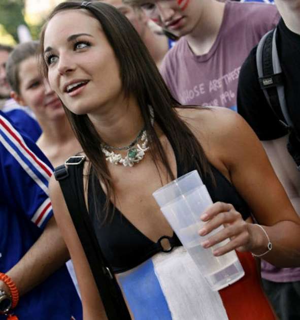 Photo : Supportrice française