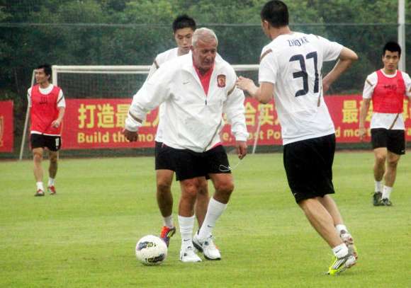 Premier entraînement de Lippi en Chine