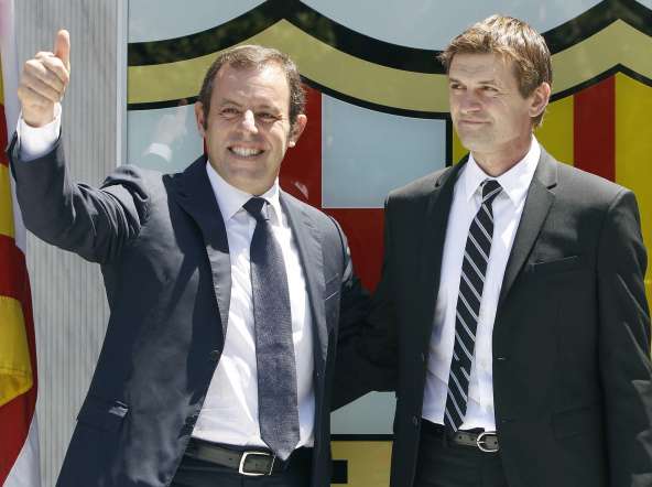 Sandro Rosell soutient Vilanova