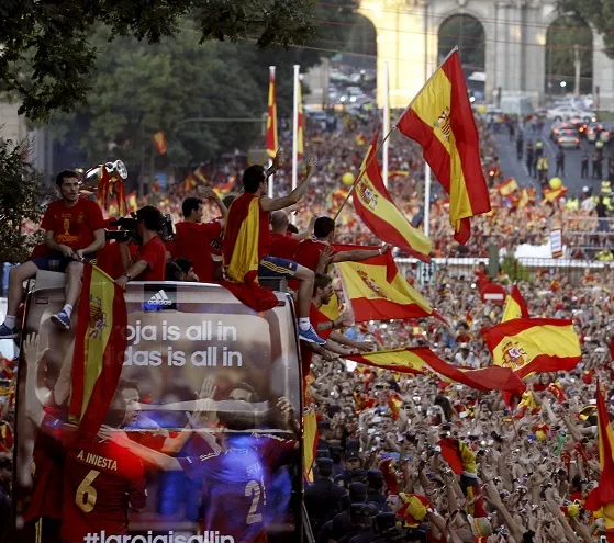 Photo : La fête de la Roja à Madrid