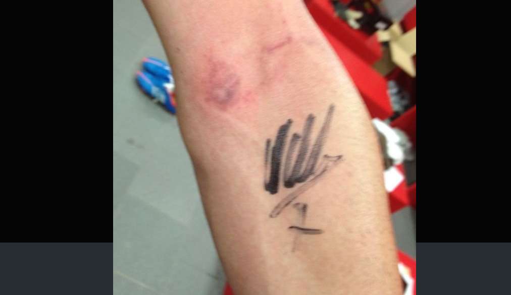 Photo : David Villa a la patate !
