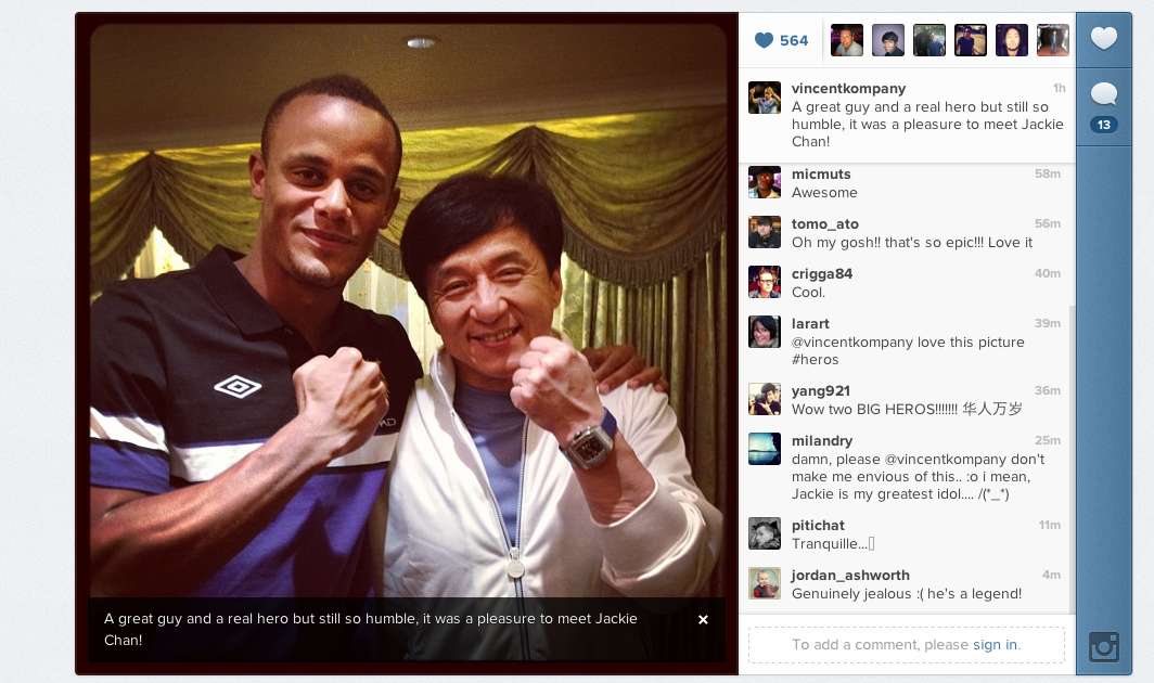 Photo: Jackie Chan en bonne Kompany