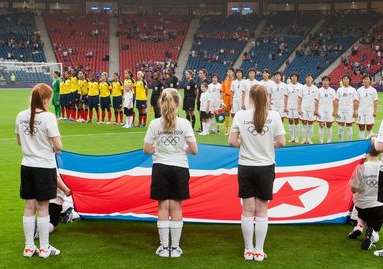 Photo : JO – La bourde du drapeau coréen