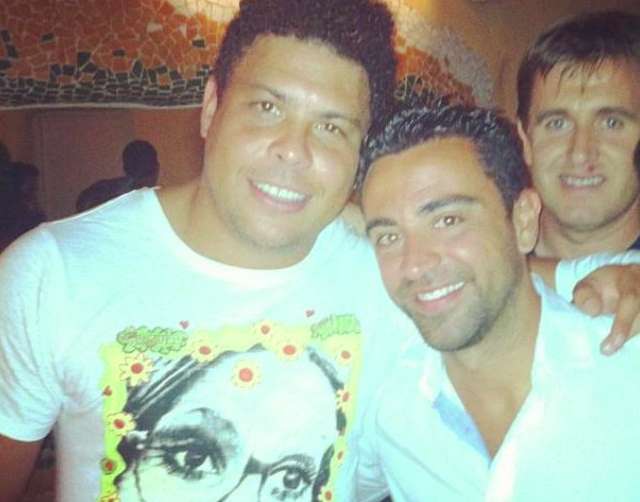 Photo : Ronaldo &amp; Xavi