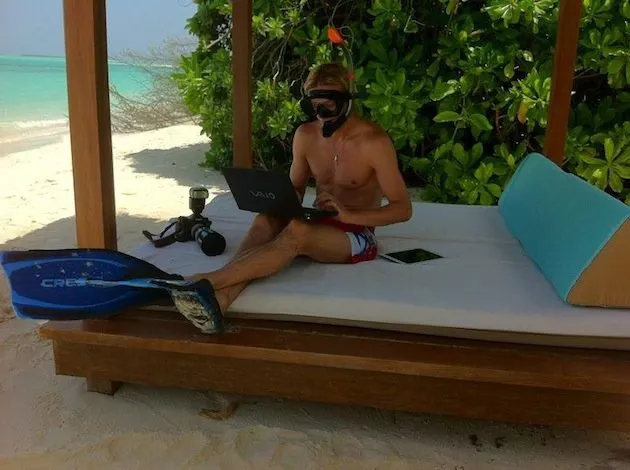 Photo : Tymoshchuk se relaxe