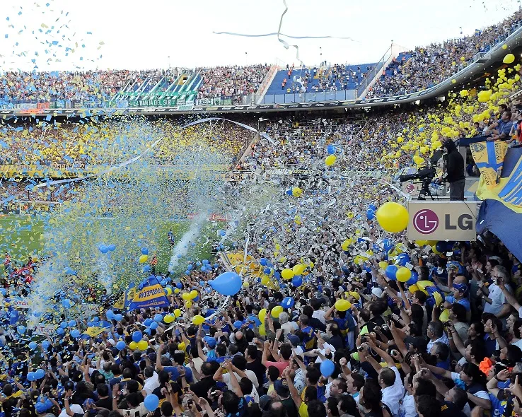 La Bombonera en partie fermée