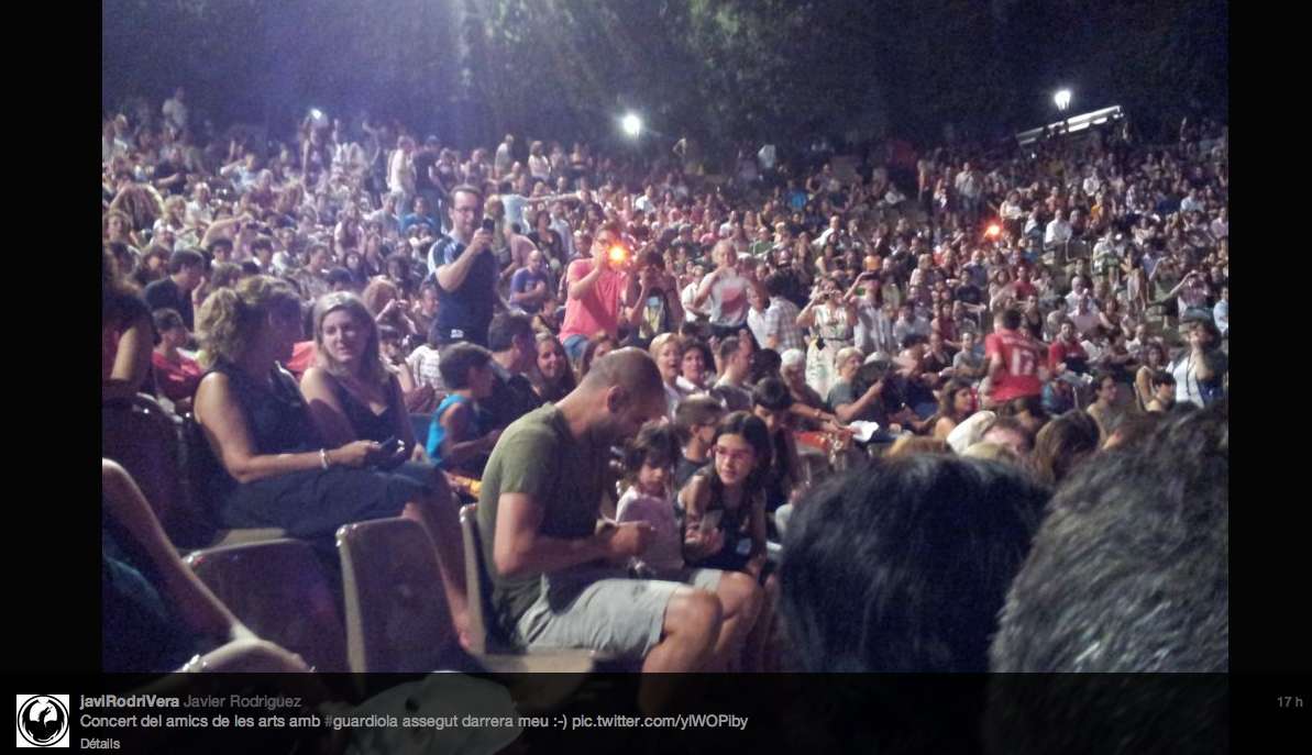 Photo: La sortie de Guardiola