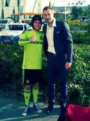 Photo: Fan de Cech jusqu&rsquo;au bout du casque