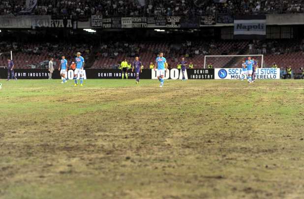 Photo : La pelouse du San Paolo