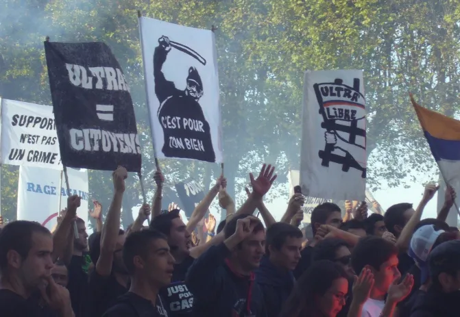 On était à la manif des ultras à Montpellier