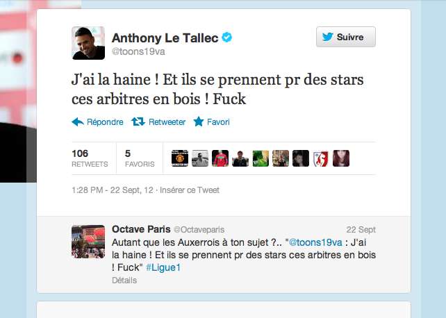 Photo : Le « Fuck » de Le Tallec