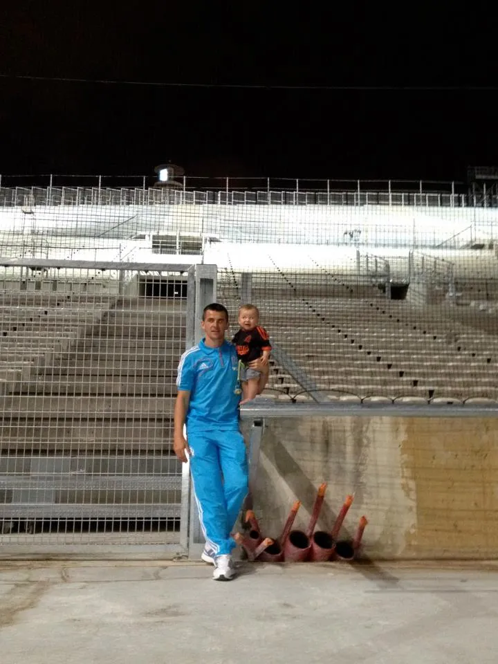 Photo : Le fiston Barton au Vélodrome