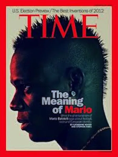 Photo : Mario Balotelli en couv’ du Time