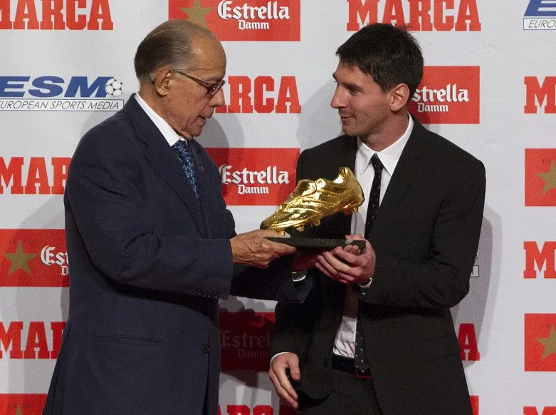 Messi Soulier d’or 2012