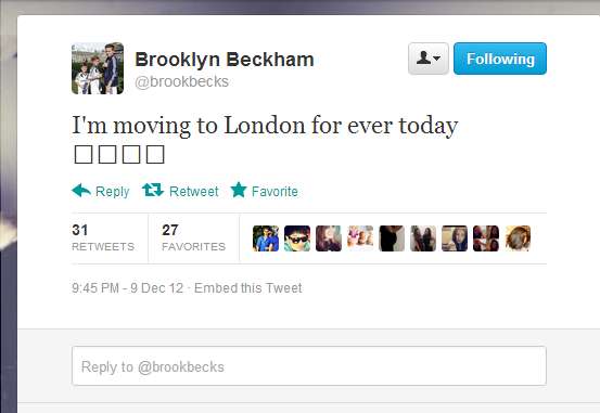 Photo : Beckham Junior ambigu